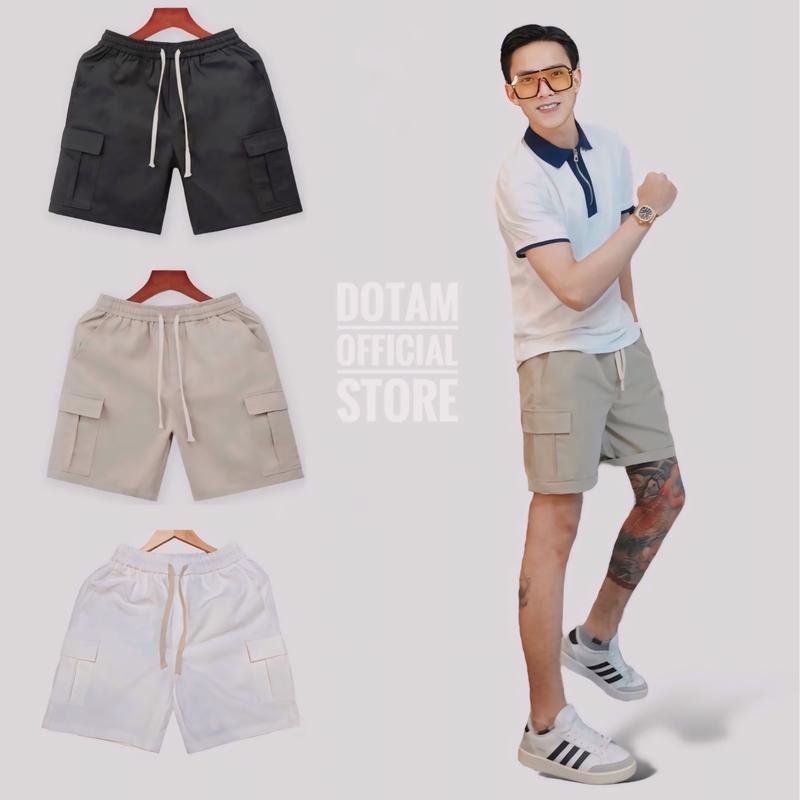 Quần Short Kaki Túi Hộp DOTAMSTORE. Chất Liệu Kaki Dày Dặn Nam Menswear Quần Lửng Có Túi