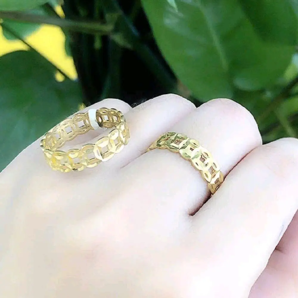 nhẫn kim tiền màu 610 loại 2