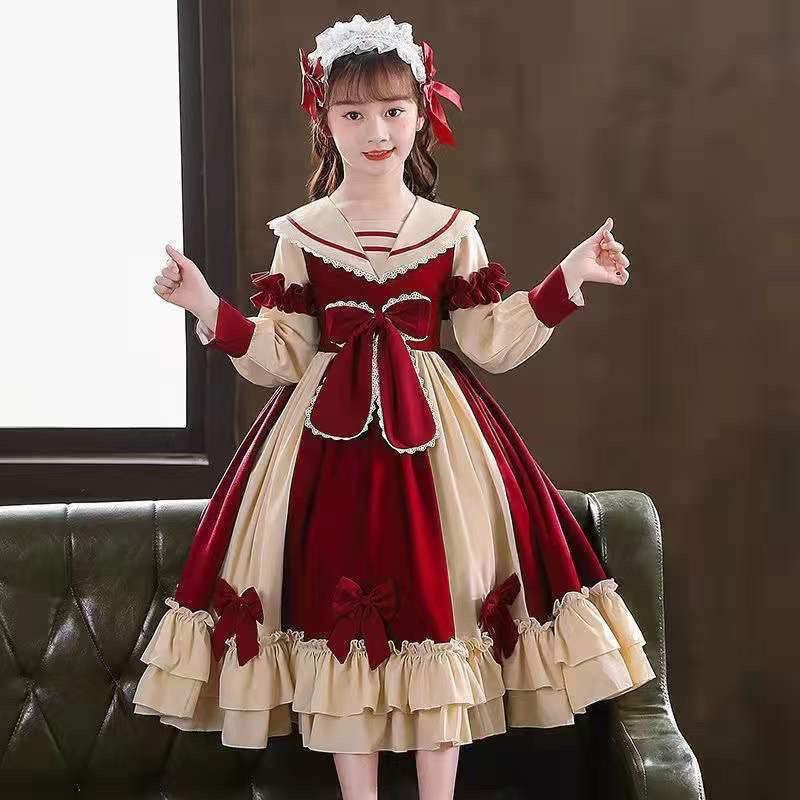 Product Introduction of Váy Công Chúa Lolita, Cho Bé Gái, Hàng Mới Về Năm 2024, Váy Dài Tay, Phong Cách Preppy, Thời Trang, Thích Hợp Cho Mùa Thu Và Mùa Đông, Quần Áo Trẻ Em, Quần Áo Mùa Thu 2