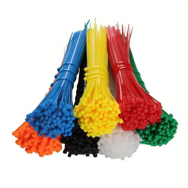 Cable Zip Ties, 8.0 Inch Plastic Wire Ties, Self-locking Nylon Tie Wraps, Reusable Flexible Plant Ties for Indoor Outdoor, Gardening Tool Accessories