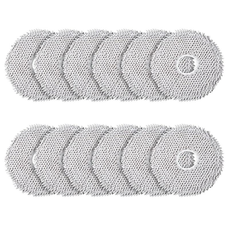 Khăn lau, Gói 12 miếng, cho Robot hút bụi Xiaomi X10 + và Dreame L10S Ultra / L10 Ultra, Phụ kiện miếng lau ướt Microfibre