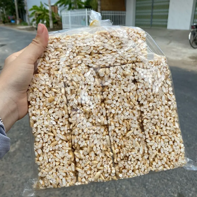 3 Cây Cốm Gạo nhà làm thơm ngon giòn tan ít ngọt 1