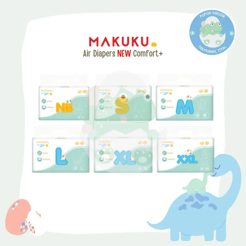 (POSIR) MAKUKU SAP diapers comfort+ 1