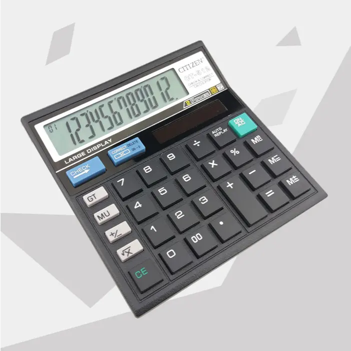 BISA COD 6551 Kalkulator Dagang CT-512 / Kalkulator Dual Power 12 Digits 0
