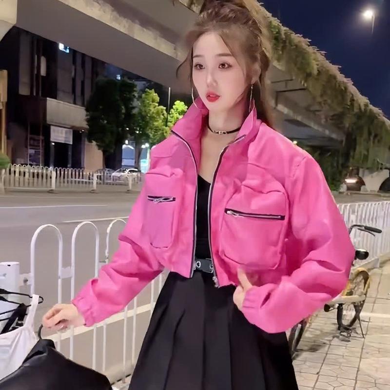 Áo khoác da lót lông túi khoá 2 màu phong cách Hạnh Nguyễn Mikixi