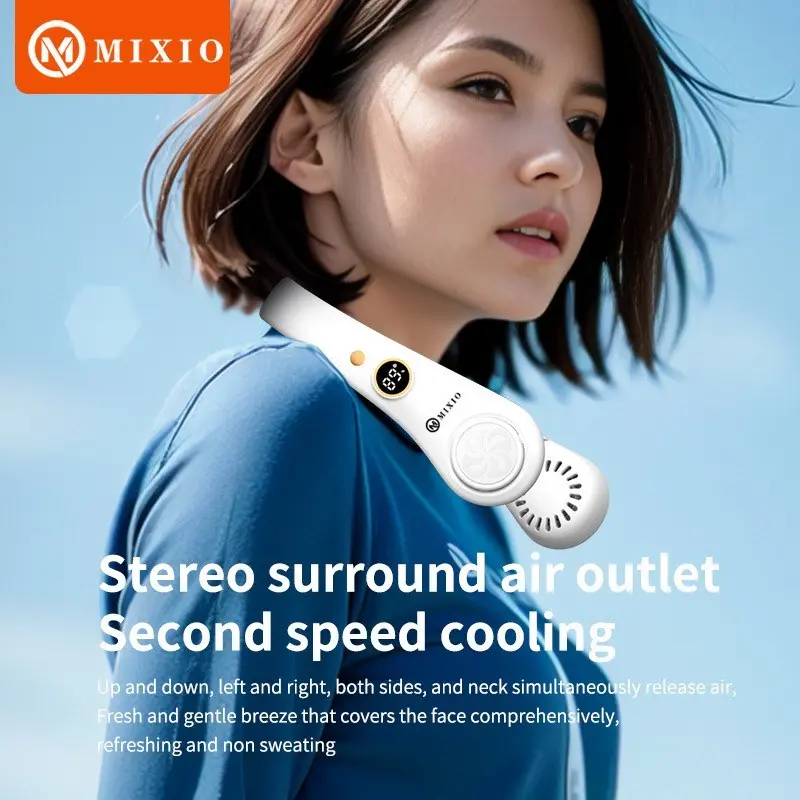 MIXIO M69 Kipas Angin Leher Portable Premium Sport Lazy Neck Fan 1