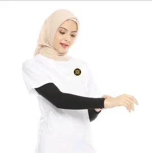 [ HANDSOCK ] Manset tangan // Manset hijab,material Bahan spandek cotton Katun Polos Musim panas Muslim Hitam Sarung Panjang