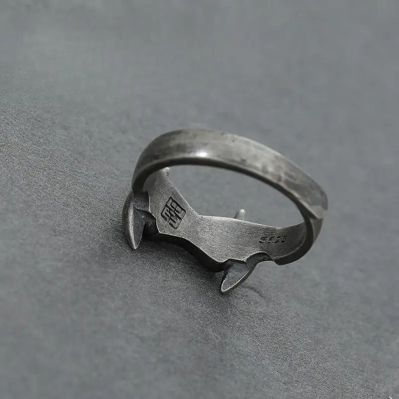 Nhẫn Đơn Unisex, Thiết Kế Nghệ Thuật, Chất Liệu Bạc Sterling 925 3