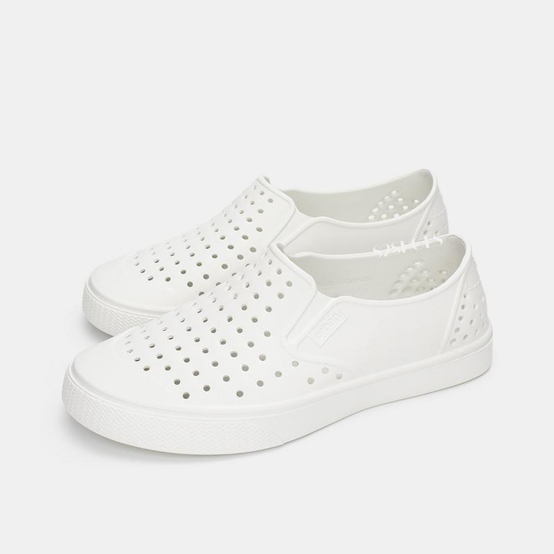 Giày nhựa lỗ mới nam nữ đi mưa đi biển Urban Chất liệu Eva siêu nhẹ, chống nước, giá tốt - Trắng