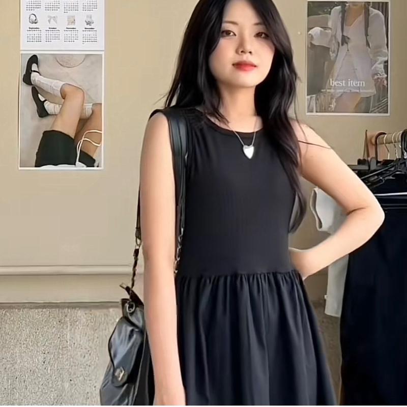 (Hàng chuẩn) Đầm balo maxi dáng dài sát nách trendy phù hợp mọi phong cách 2