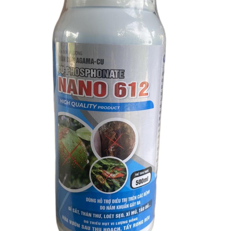 Phân bón lá: NANO -612; CU- phosphonate tháng thư xì mũ sầu riêng rửa vườn sau thu hoạch tẩy rong rêu