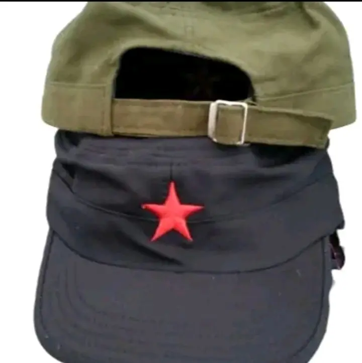 Topi komando bordir bintang merah 0