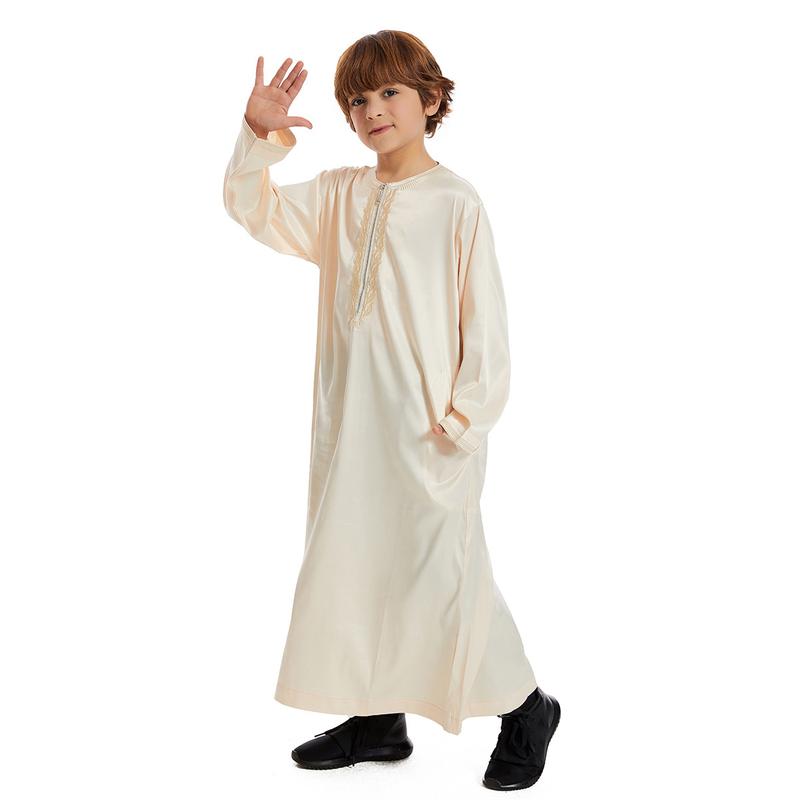 Product Introduction of Middle East Dubai Southeast Asia Children's Robe Children's Boys Robe Spot New Th880 Comfortable Hot Sale 18