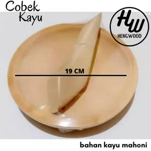 COBEK KAYU UK 19 CM MURAH
