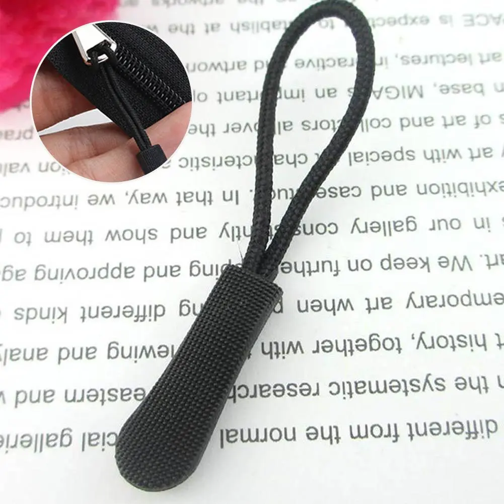 1pcs Outdoor Zipper Pulls Slider Cord Rope Puller Ends Lock Buckle For Bag