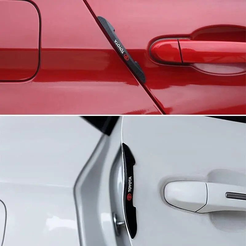 [Meta] 4pcs Pelindung Pintu mobil Door Guard Protection Toyota Mobil Pintu Anti Tabrakan Strip Car Karbon sticker  cutting 1