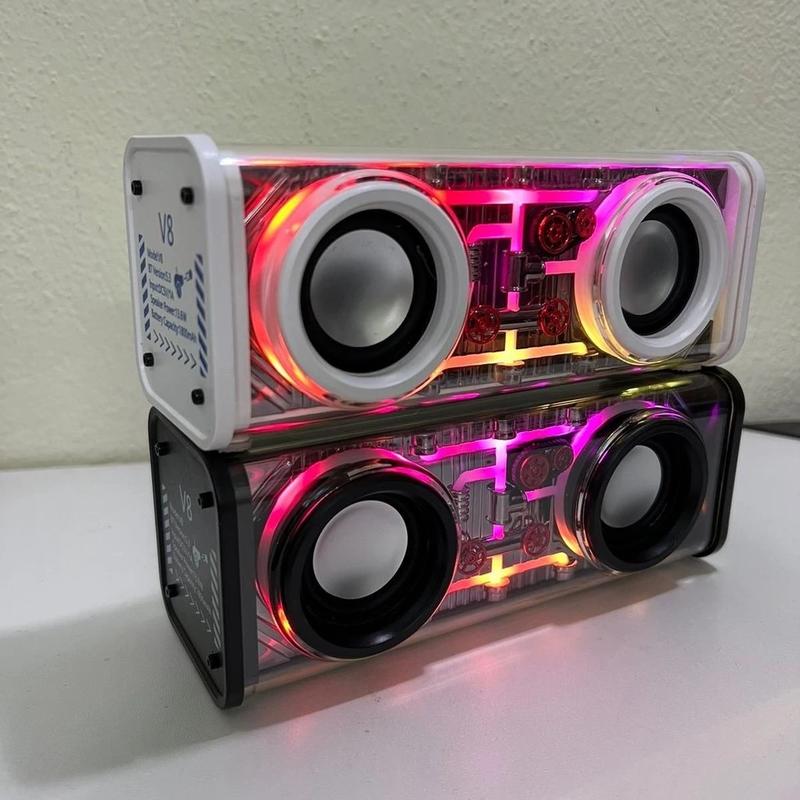 Loa bluetooth V8 - A88 bass mạnh âm thanh hay có đèn led speaker
