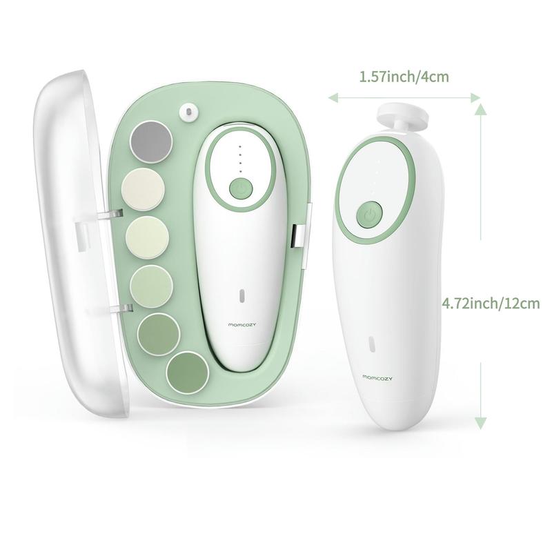 Electric Baby Nail File, 1 Set Rechargeable Electric Baby Nail File, Gentle Baby Nail Trimmer, Including 7 Grinding Replacement, Nail Care Products 1