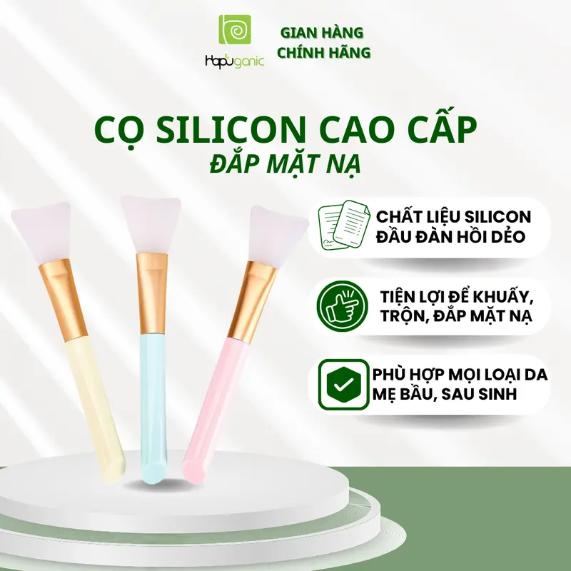 Bộ 4 Món Đắp Mặt Nạ Chén Que Cọ Lông Cọ Silicon Siêu Bền An Toàn Dành Cho Mọi Loại Da Hapuganic 4