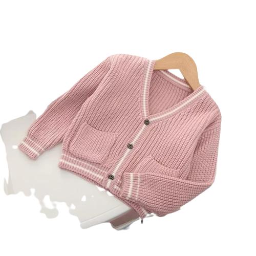 TETSU STORE  Sweater Cardigan Rajut Nakara Garis Tangan Anak / Sweater Rajut Anak Lucu Usia 2-12tahun 0