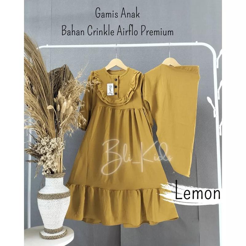 Product Introduction of Gamis Anak Perempuan Terbaru Bahan Crinkle Premium Airflow 24