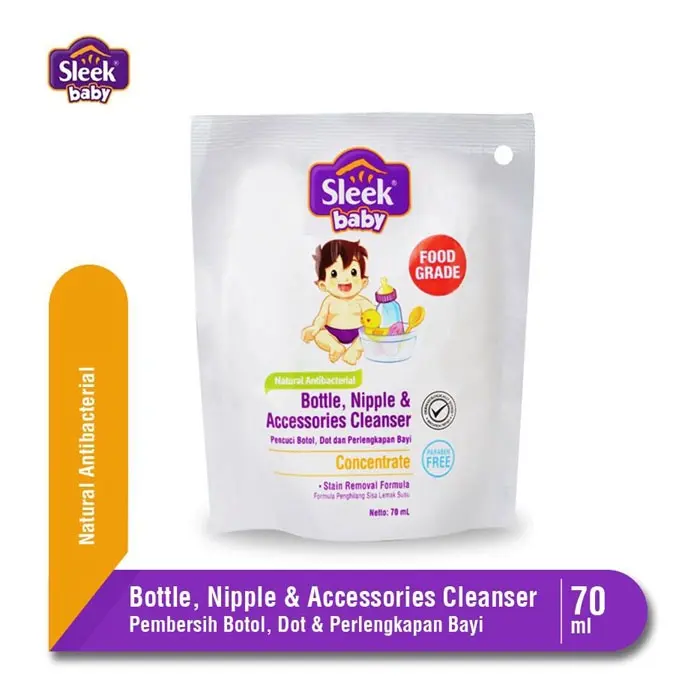 Sleek Baby Bottle,Nipple&Accesories Cleanser 70ml