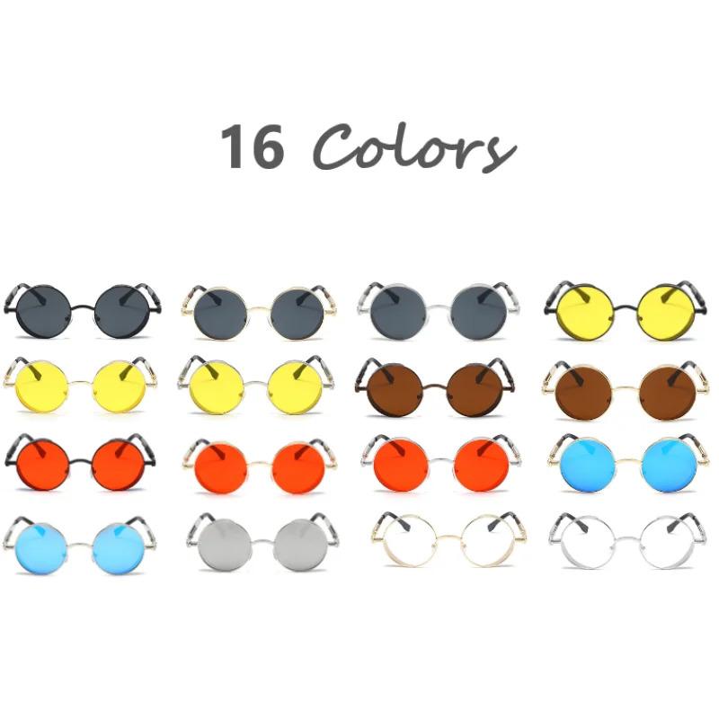 Product Introduction of Metal Steampunk Sunglasses Men Women Fashion Round Glasses Brand Designer Vintage Sun Glasses High Quality Sun Oculos 2021 19