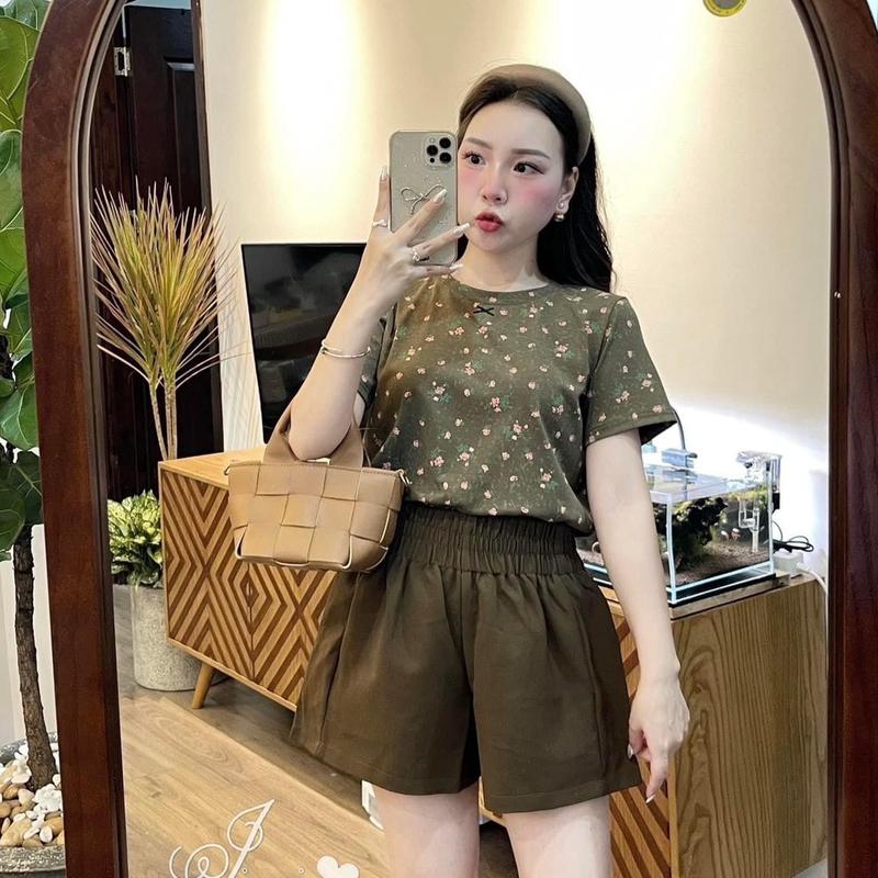 NGOCBICH - QUẦN SOOC PHỒNG CẠP CHUN CÓ TÚI QC 9003 nữ Women 2