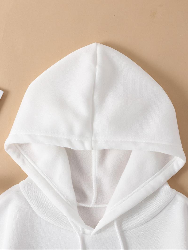 Product Introduction of Women's Star & Moon Print Drawstring Hoodie, Casual Long Sleeve Kangaroo Pocket Hooded Sweatshirt for Fall & Winter, Women's Clothes for Daily Wear 3