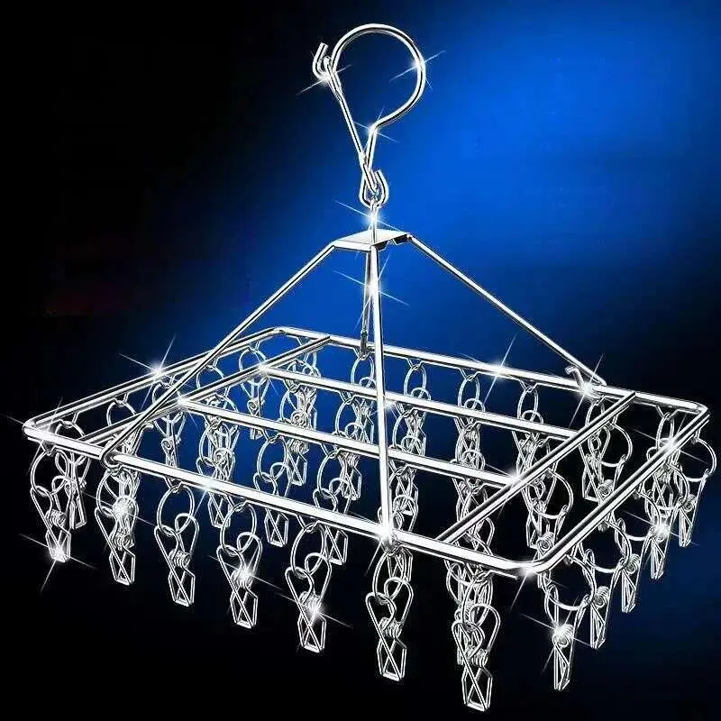 Móc Phơi Quần Áo Chống Gió, Chất Liệu Thép Không Gỉ, Móc Treo Giặt, Thích Hợp Cho Tất Vớ Và Áo Ngực, Giá Phơi Đồ, Móc Chốt Quần Áo, Máy Sấy Airer