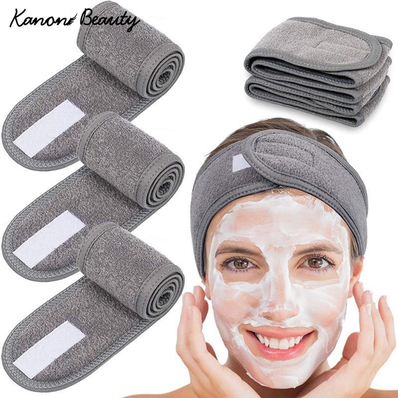 Băng đô SPA có thể điều chỉnh cho phụ nữ Băng đô trang điểm khi tắm Băng đô rửa mặt Phụ kiện trang điểm tóc mềm mại