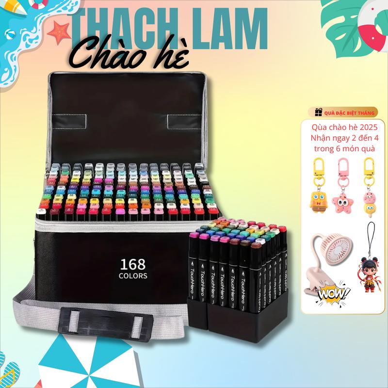 Bút Dạ Màu Marker Touch Hai Đầu 80-100-120-168 Chuyên Nghiệp Màu Nước Phiên Bản Mới (Tăng 50% Màu)
