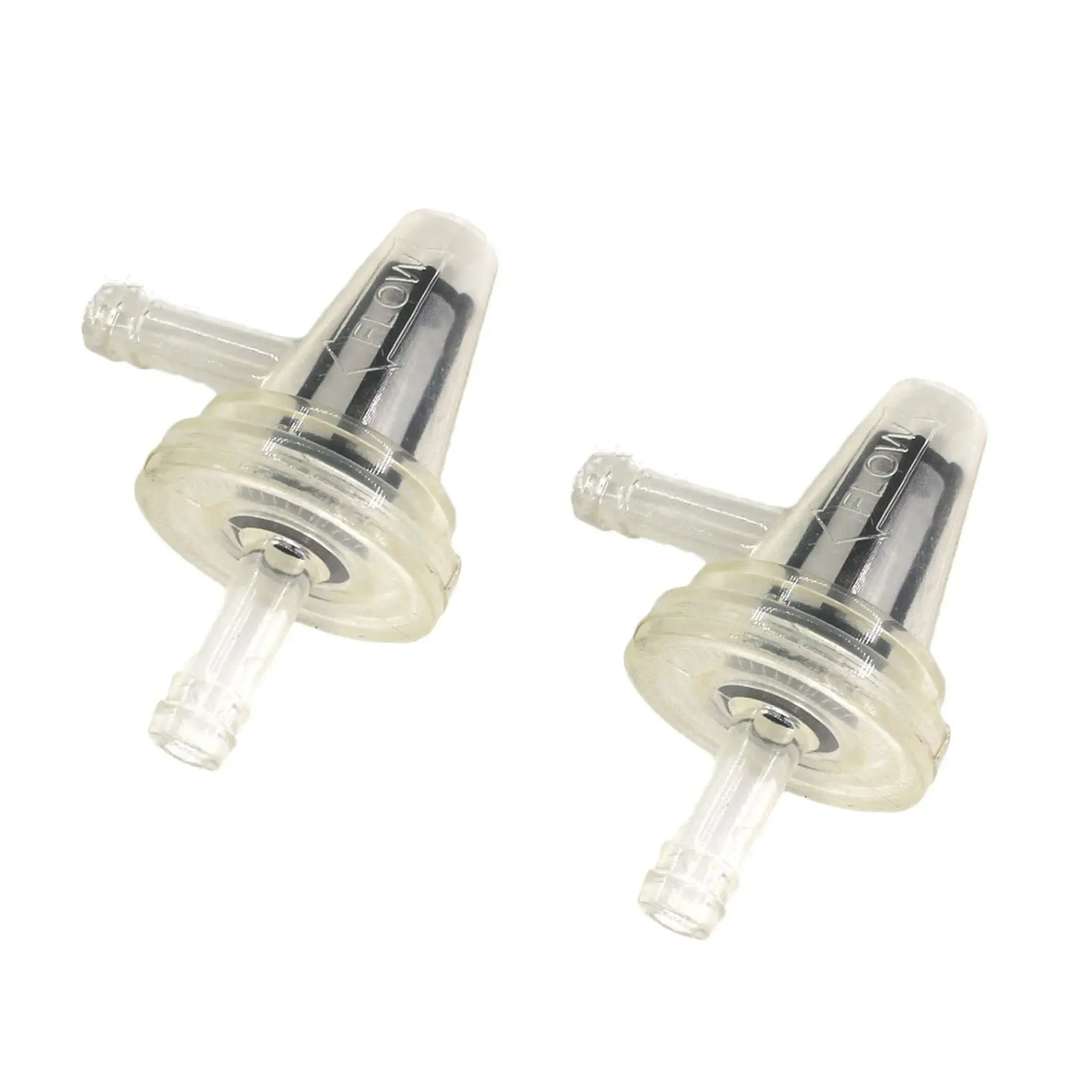 2pcs For  Quad UTV ATV Dirt Bike Clear Inline Gas Right Angle Fuel Filter