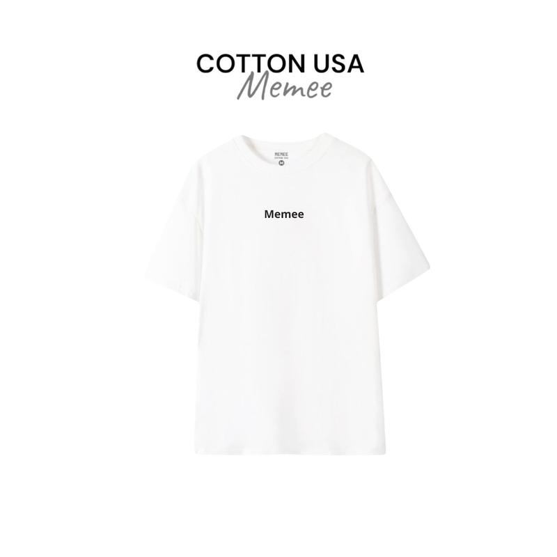 เสื้อยืด MEMEE ~ COTTON USA ผ้าหนานุ่ม (งานปักทรงตรง)