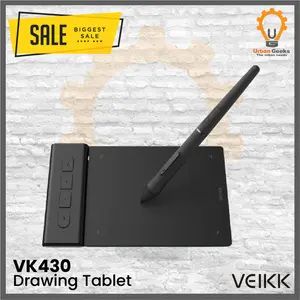Drawing Tablet VEIKK VK430 Digital Graphic Tablet OSU Alt S640 VK640 A30 Pen
