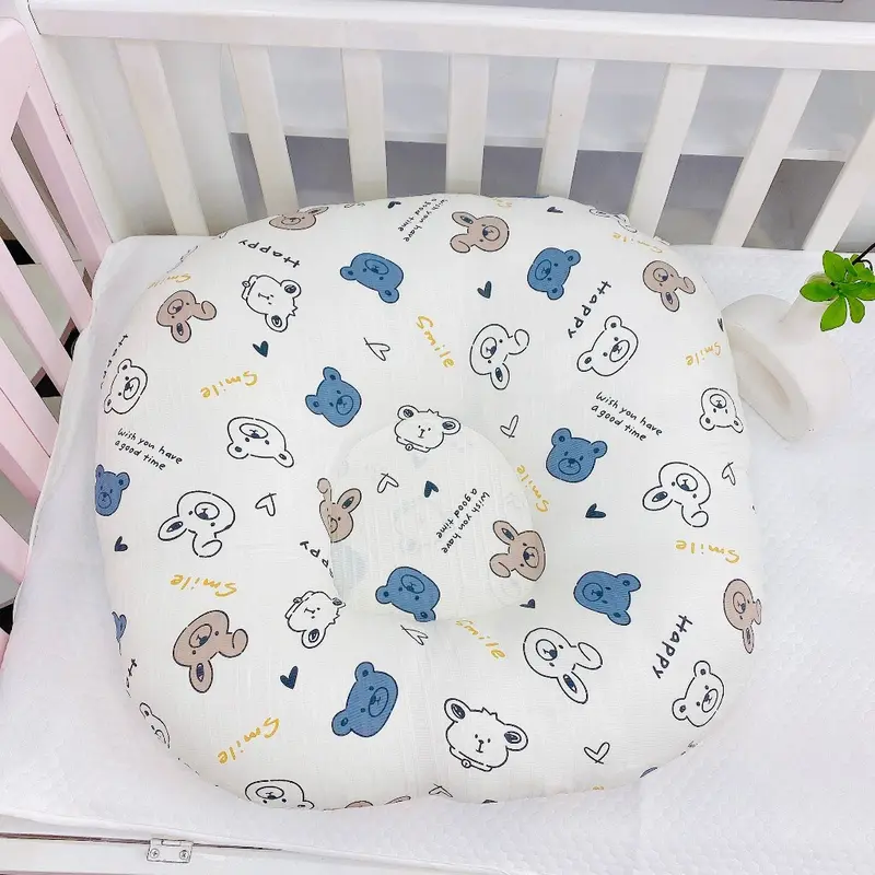 Gối chống trào cho bé 68x70cm vải đũi gân 2 lớp vỏ gối 6