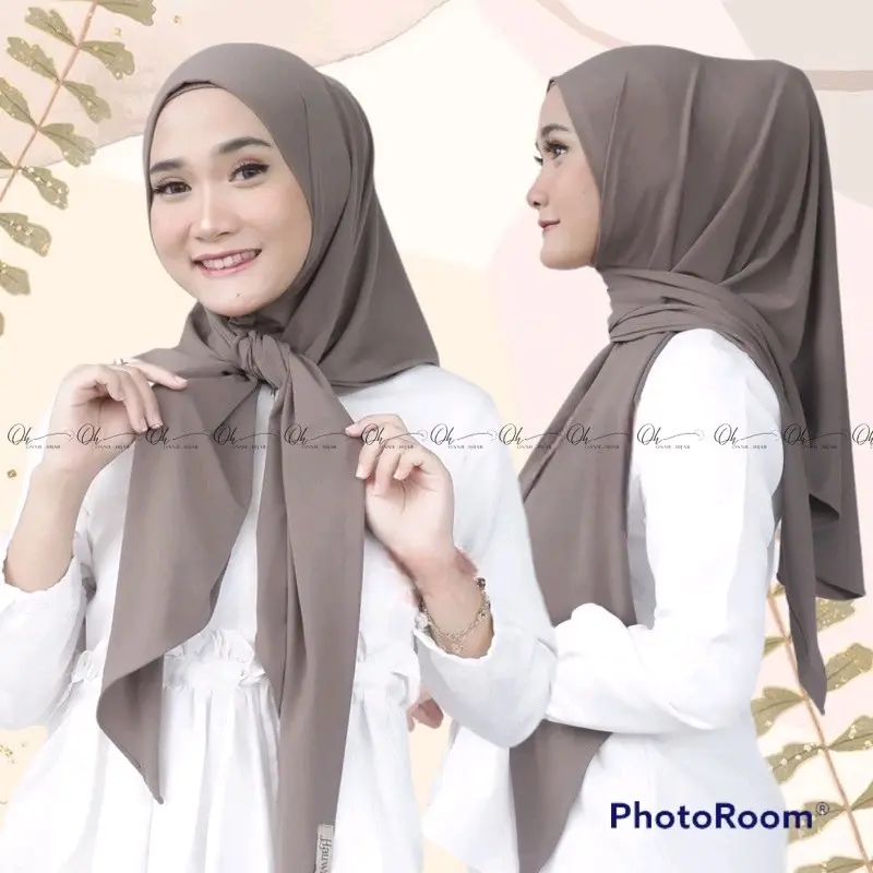 Hijab Segitiga Instan Jersey//segitiga instan malay premium Muslim Kerudung Segi Empat 1