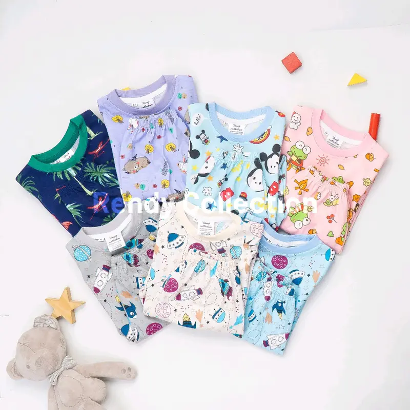 STELAN ANAK KARAKTER Lengan pendek Celana Fashion 1