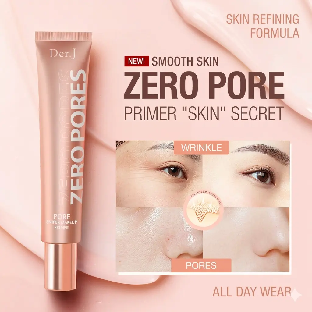 Buy 1 Get 1 FreeFace Makeup Primer Invisible Pore Soft Base Makeup Cream Menyamarkan Pori-pori & Garis Halus, Kontrol Minyak Tahan Lama, Flawless Matte Look, Efek Mencerahkan, Anti Geser & Menutupi Noda Hitam