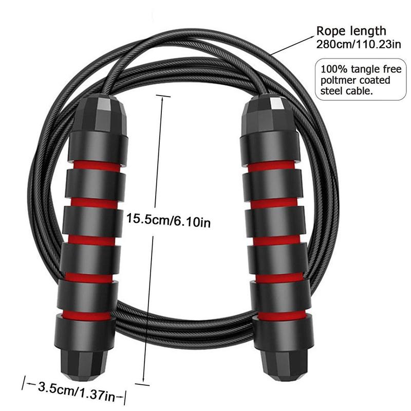 Product Introduction of Skipping Rope Fitness Physical Training Yoga Forged Skipping Bearing Wire Rope Rope Skipping P2V7 17