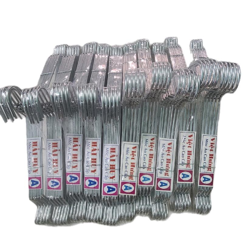 (Gía Tại Xưởng) Combo 100 Móc Treo Quần Áo Cao Cấp Việt Hưng-Hải Huy Loại A Đẹp, dày trung bình, phơi đồ THUN nhẹ, nặng gần 2kg dành cho NGƯỜI LỚN dài 39cm siêu đẹp gần 3.0mm bảng lỗ pegboard móc  chùm