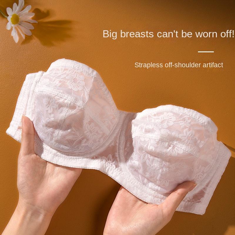 Áo Ngực Không Dây Đồ Lót Nữ Cúp Ngực Kích Thước Lớn 34-40BCD Chống Chảy Xệ Siêu Mỏng Kiểu Áo Ống