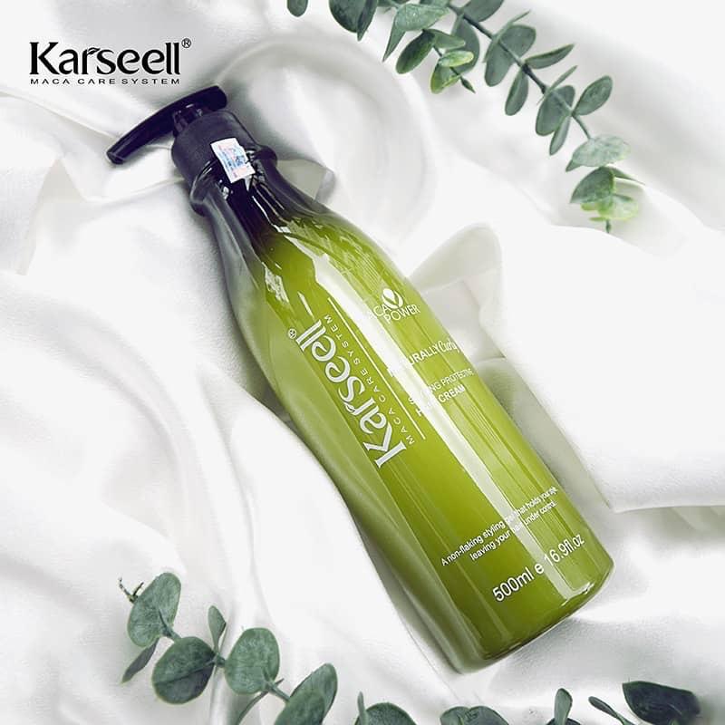 Gel bóp xoăn gel mềm giữ nếp tóc kem giữ nếp tạo kiểu tóc xoăn lơi xoăn xù mì xoăn sóng KARSEELL 500ML