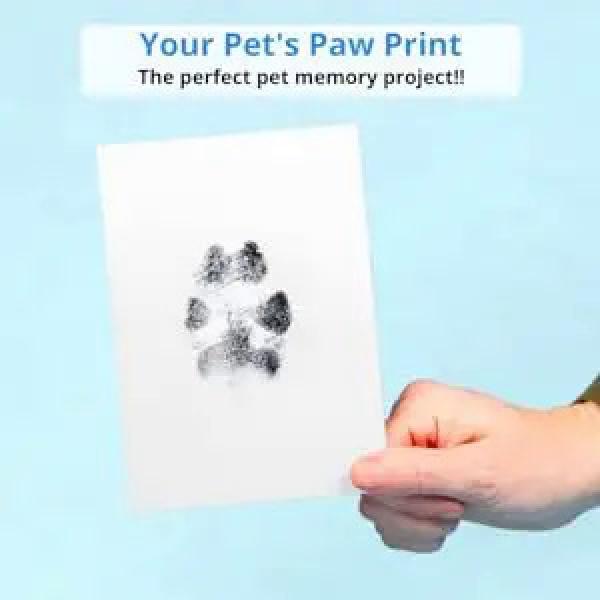 Product Introduction of Paw Print Clean Touch Ink Pad, Dog Or Cat Pet Owner Keepsake, DIY Inkless Nose and Pawprint Impression Making Kit 7