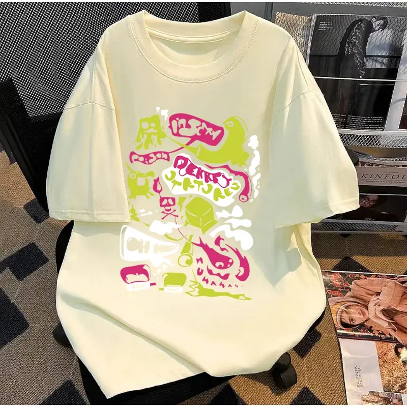 taniastore0 Adioa kaos oversize pria Hitam XXL |  graffiti monster l kaos pria distro original 100% Retro Style Tshirt Longgar Kaos Import baju t shirt pria 3