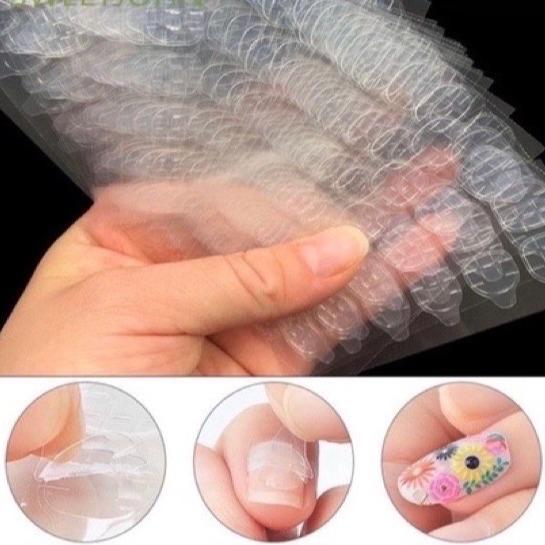 Miếng dán silicon 2 mặt dùng để gắn móng giả 24 stick