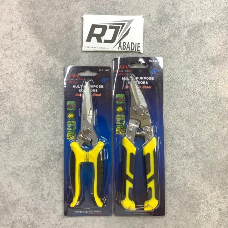 Gunting Serbaguna Seng Dahan Ranting Kertas Besi Stainless MULLER 8"