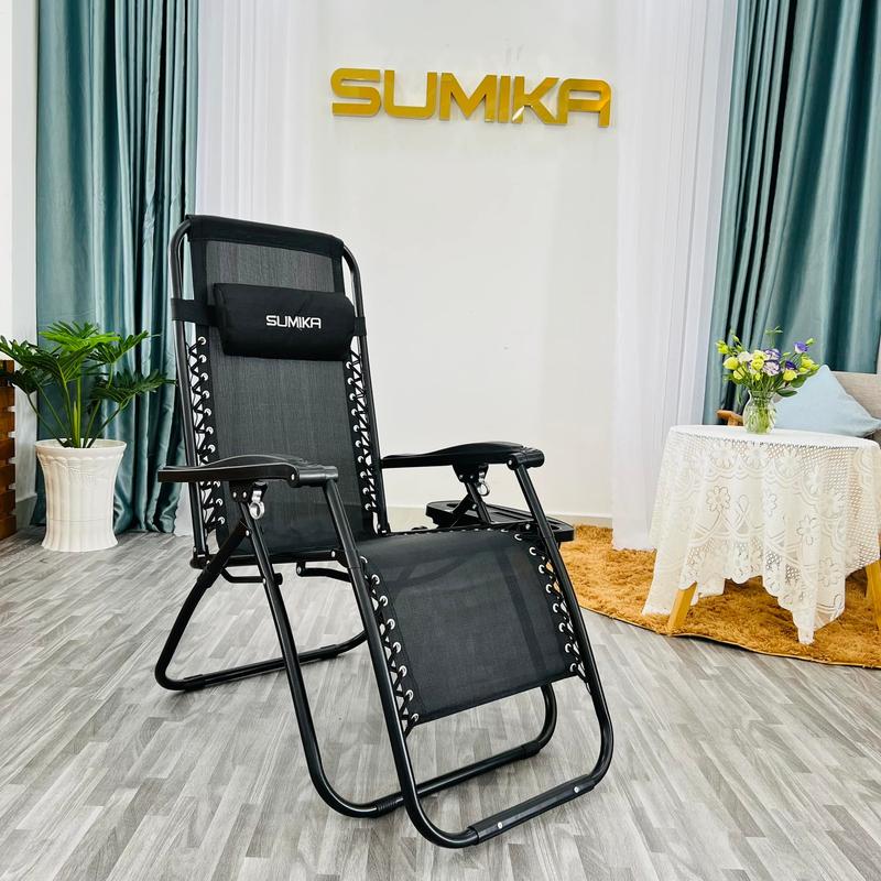 Ghế Xếp Thư Giãn Sumika 179A - Tải Trọng 150 kg - Hàng Nhật Giá Việt Nam - Ngắt Tối Đa 165 Độ