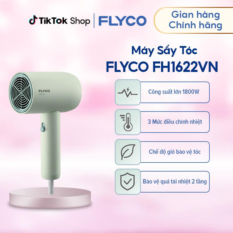 Máy Sấy Tóc Flyco FH1622VN (1800W) Chế Độ Sấy Lạnh Bảo Vệ Tóc - Hàng Chính Hãng