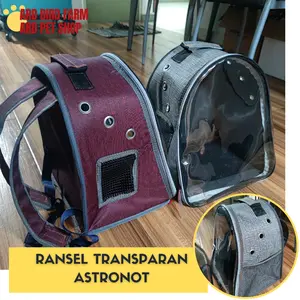 Tas kucing tas hewan pet bag pet carrier ransel gendong astronot transparan tas anjing musang kelinci kandang kucing